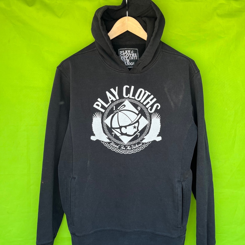 Play Cloths Mens XL Black Watch For The Vultures Clipse Streetwear‎ Hoodie